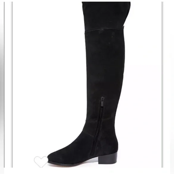 Joie Reeves Over the Knee Black Suede Boots - Picture 3 of 5